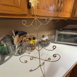 Gold Wire Christmas Tree Stand